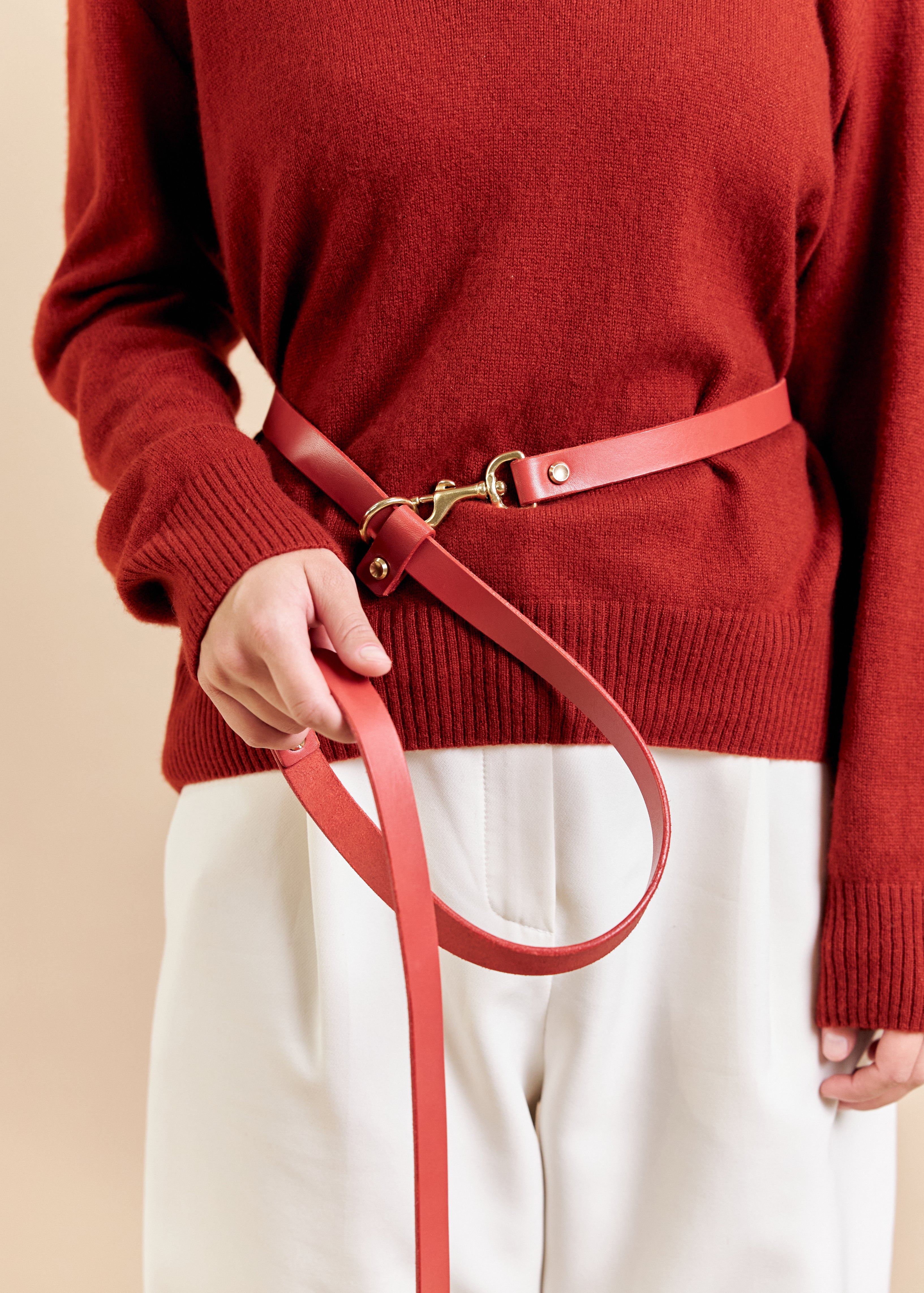 Vero Harness & Omni Leash in Red