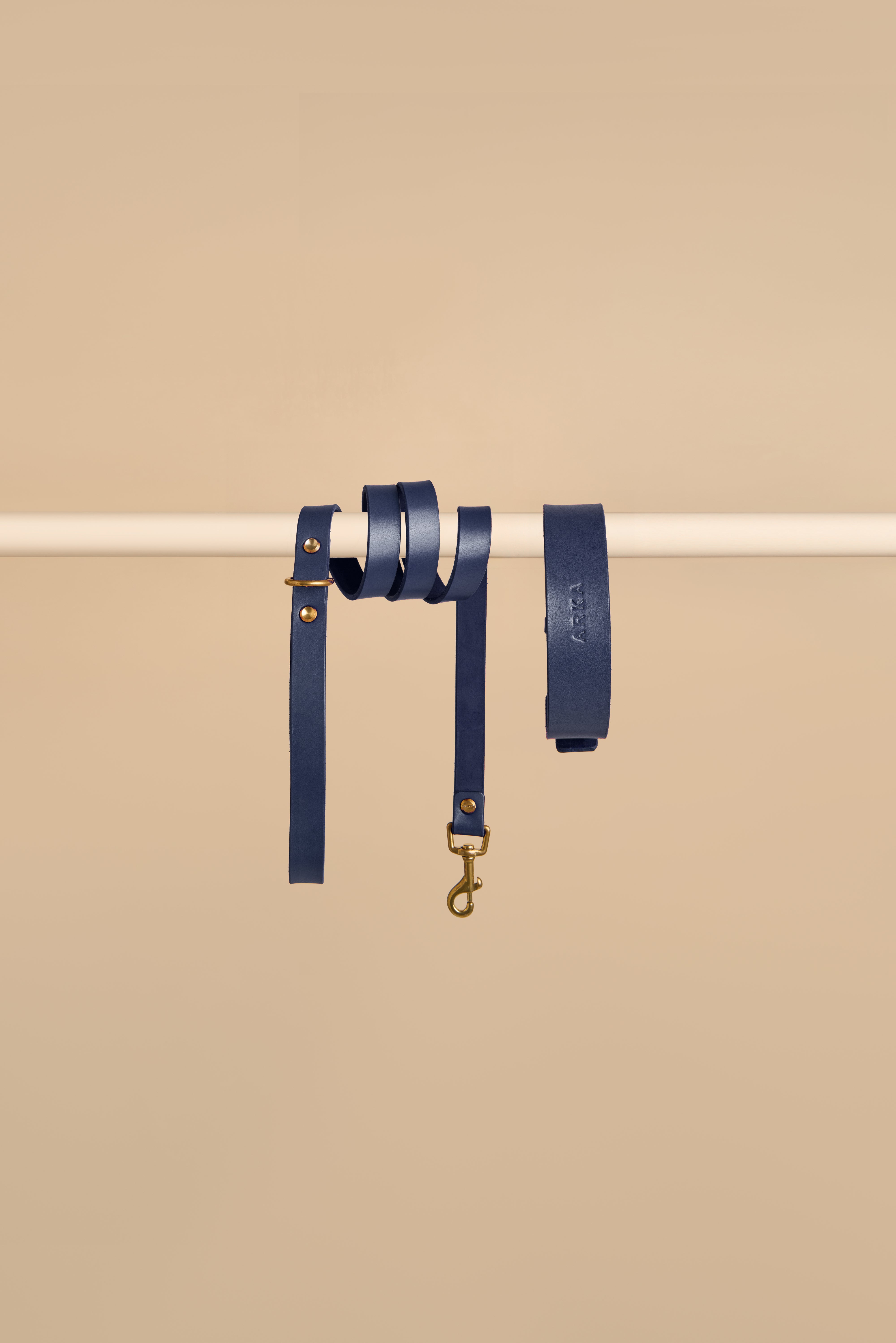 Vero Classic Collar & Leash in Blue